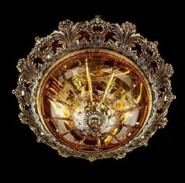 Потолочный светильник Art Glass SHARLEEN DIA 470 BRASS ANTIQUE - TOPAS