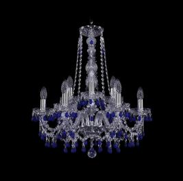 Bohemia Ivele Crystal Люстра Bohemia 1410/6+3/195/h-63 Ni V3001