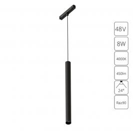 Магнитный трековый светильник Arte Lamp Linea 4000К A4770SP-1BK