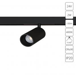 Магнитный трековый светильник Arte Lamp Presto 4000К A6227PL-1BK