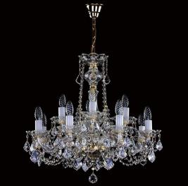 Люстра Art Glass COURTNEY XII. VA-PE NIKEL CE
