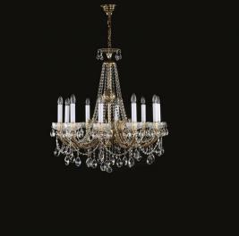 Люстра Art Glass CR 0006/10/20 WHITE GOLD CE