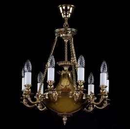 Люстра Art Glass DAFNE BRASS ANTIQUE