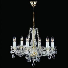 Люстра Art Glass RADKA VI. FULL CUT R14 WHITE NICKEL CE