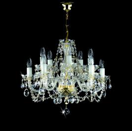 Люстра Art Glass RADKA X. FULL CUT R14 NICKEL CE