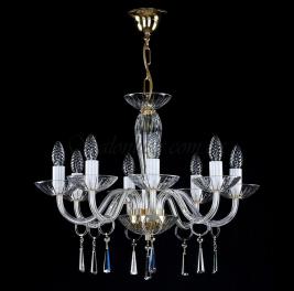 Люстра Art Glass STEFANIE VIII. SWAROVSKI ELEMENTS NICKEL