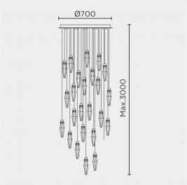 Подвесной светильник Modelux 4000K ML.89180.25 BS