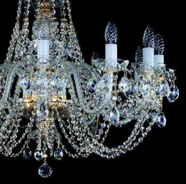Люстра Art Glass ANDULA XII. ARM 280 FULL CUT WHITE CE