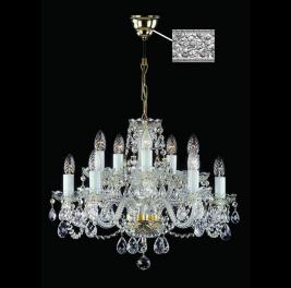 Люстра Art Glass CARMEN FULL CUT R14 NICKEL CE
