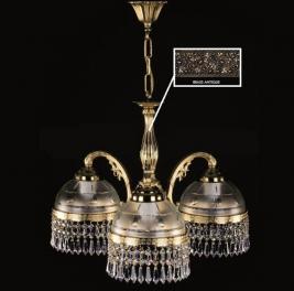 Люстра Art Glass CASSANDRA III. BRASS ANTIQUE CE