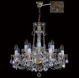 Люстра Art Glass COURTNEY XII. VA-PE LIGHT PATINA CE