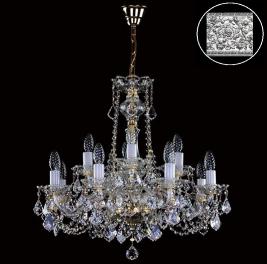 Люстра Art Glass COURTNEY XII. VA-PE NIKEL CE