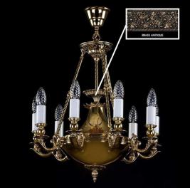 Люстра Art Glass DAFNE BRASS ANTIQUE