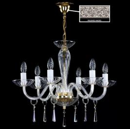 Люстра Art Glass STEFANIE VIII. SWAROVSKI ELEMENTS NICKEL