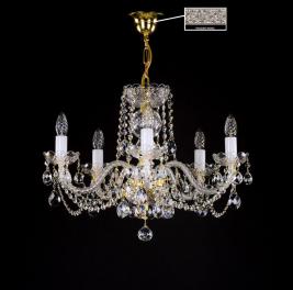 Люстра Art Glass TATANA VI. WHITE NICKEL CE