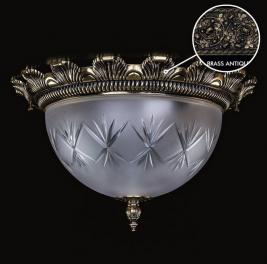 Потолочный светильник Art Glass LEA II. BRASS ANTIQUE