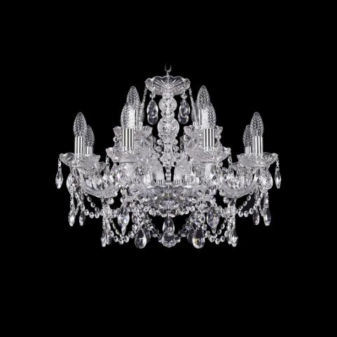 Bohemia Ivele Crystal Люстра Bohemia 1411/8+4/195 Ni