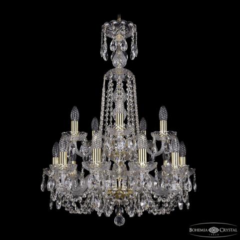 Люстра Bohemia Ivele Crystal  1402/10+5/195/XL-81/2d G