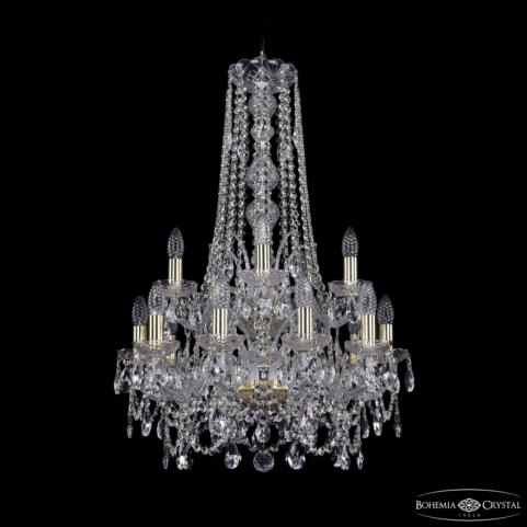 Люстра Bohemia Ivele Crystal  1411/10+5/195/h-83/2d G