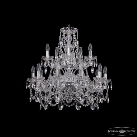 Люстра Bohemia Ivele Crystal  1411/10+5/240/2d Ni