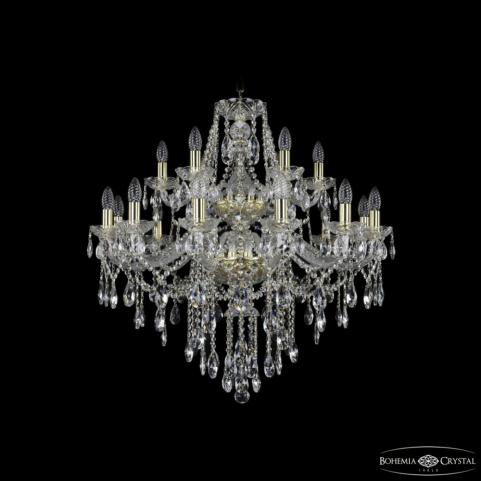 Люстра Bohemia Ivele Crystal  1415/12+6/300/2d G