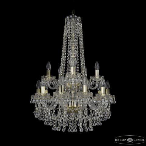 Люстра Bohemia Ivele Crystal 1409/10+5/195/h-83/2d G