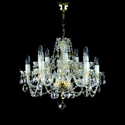 Люстра Art Glass RADKA X. FULL CUT R14 NICKEL CE
