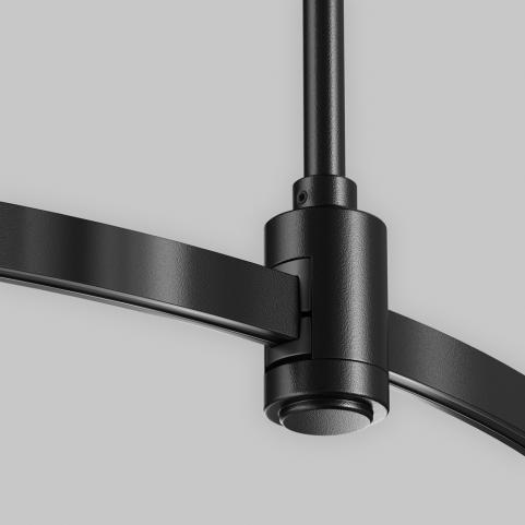 Шинопровод Maytoni Flarity TRX154-SR-D650-B, магнитный модульный полукруг, черный 650мм