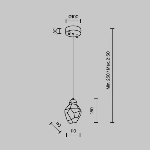 Подвесной светильник Modelux 4000K ML.88971.1 BS