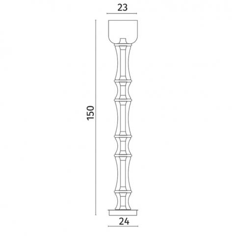 Торшер Divinare Volturn 1243/17 PN-45