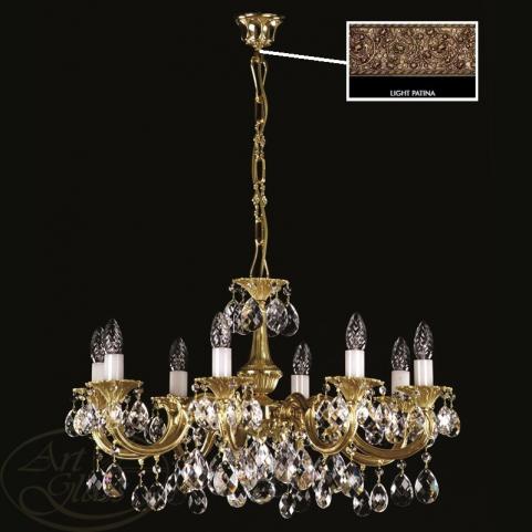 Люстра Art Glass ALICE VIII. LIGHT PATINA CE