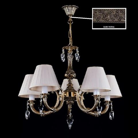 Люстра Art Glass DAISY V. CE DARK PATINA CHINTZ 024