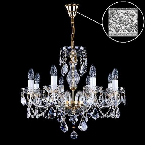 Люстра Art Glass A 0002/08/30 NICKEL CE