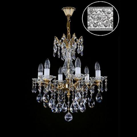 Люстра Art Glass KATHERINE VI. NICKEL CE