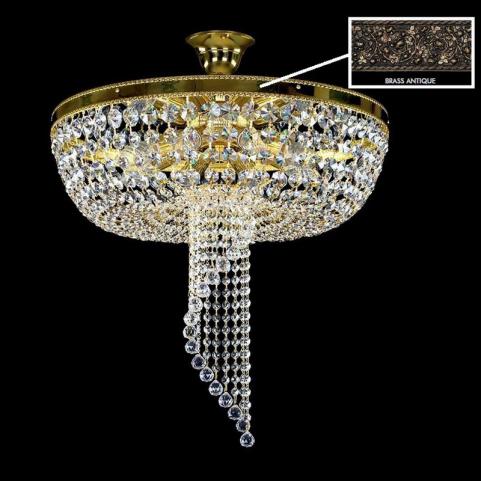 Люстра Art Glass DOMINGA BRASS ANTIQUE CE