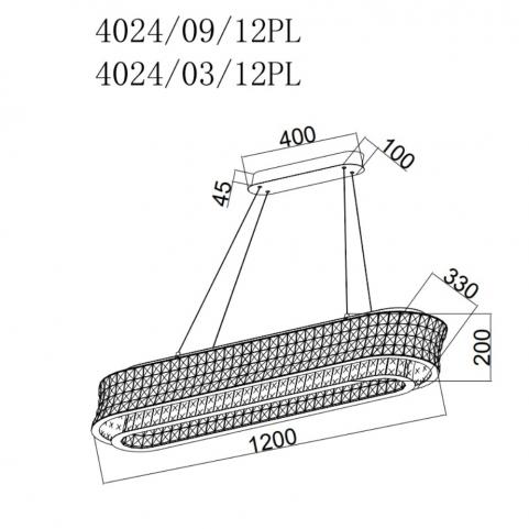 Подвесной светильник Stilfort Karnelli 4024/09/12PL