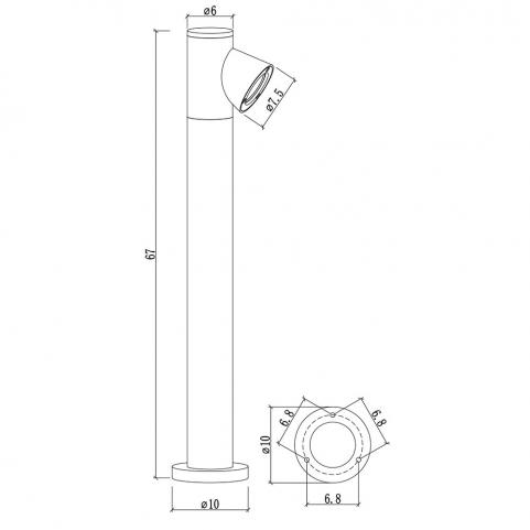 Уличный фонарь Arte Lamp Brooklyn A2063PA-1BK