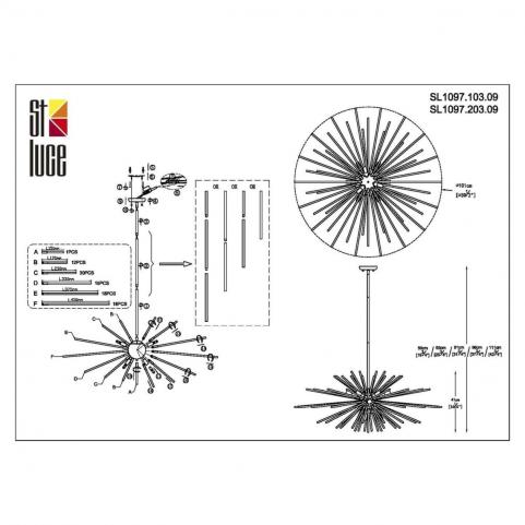 ST Luce Подвесной светильник ST-Luce Callio SL1097.103.09