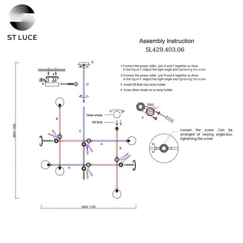 ST Luce Подвесной светильник ST-Luce Bastoncino SL429.403.06