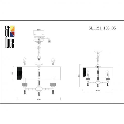 ST Luce Подвесной светильник ST-Luce Oleo SL1121.103.05
