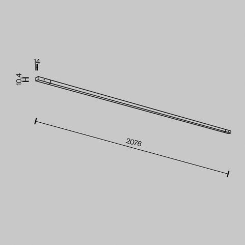 Трековый светильник Maytoni Technical Basity  Flex TR180-1-24WTW-B