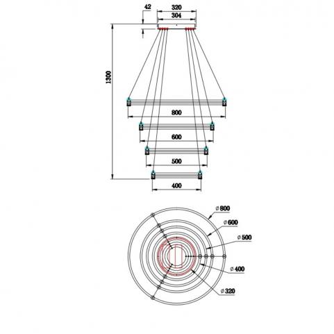 Подвесной светильник Stilfort Tooring 4006/05/04P