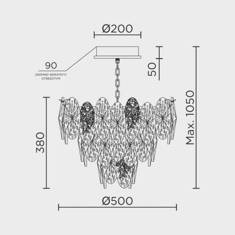 Люстра Modelux  ML.9528.500 GD