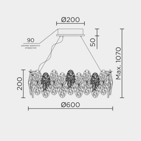 Люстра Modelux  ML.9529.600 GD
