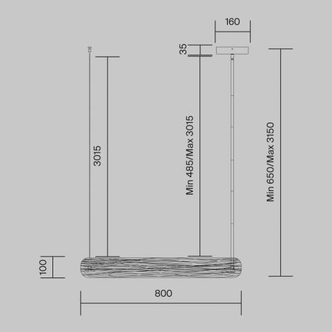 Люстра Maytoni Frostum MOD439PL-L20BSK