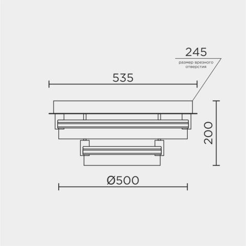 Потолочный светильник Modelight MDL.1057 3000-6000K с пультом MDL.1057.530CL WH