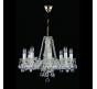 Люстра Art Glass RADKA VIII. FULL CUT R14 WHITE NICKEL CE