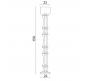 Торшер Divinare Volturn 1243/17 PN-45