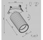 Встраиваемый спот Maytoni Technical Ceiling Calipso C110CL-01-GU10-BS
