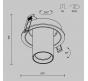 Встраиваемый спот Maytoni Technical Ceiling Focus S C048CL-01-GU10-BBS
